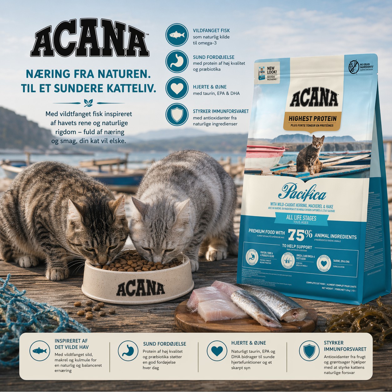 ACANA Pacifica Cat - Vildtfanget fisk