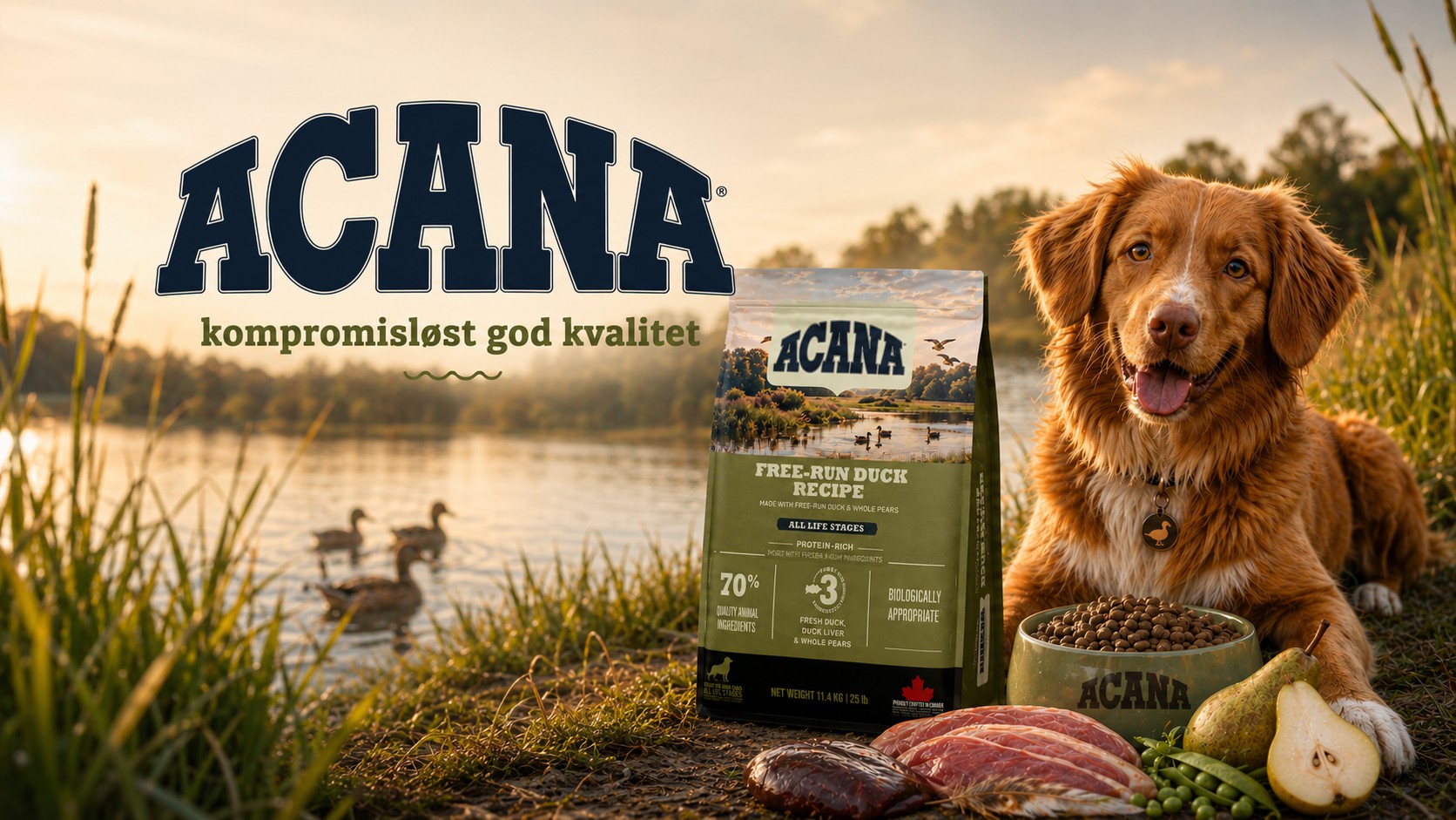 ACANA hundefoder med naturlige ingredienser